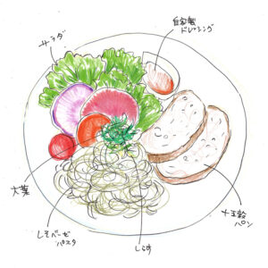 しそベーゼパスタ