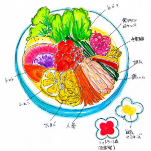 中華糀トリハムの冷やし中華